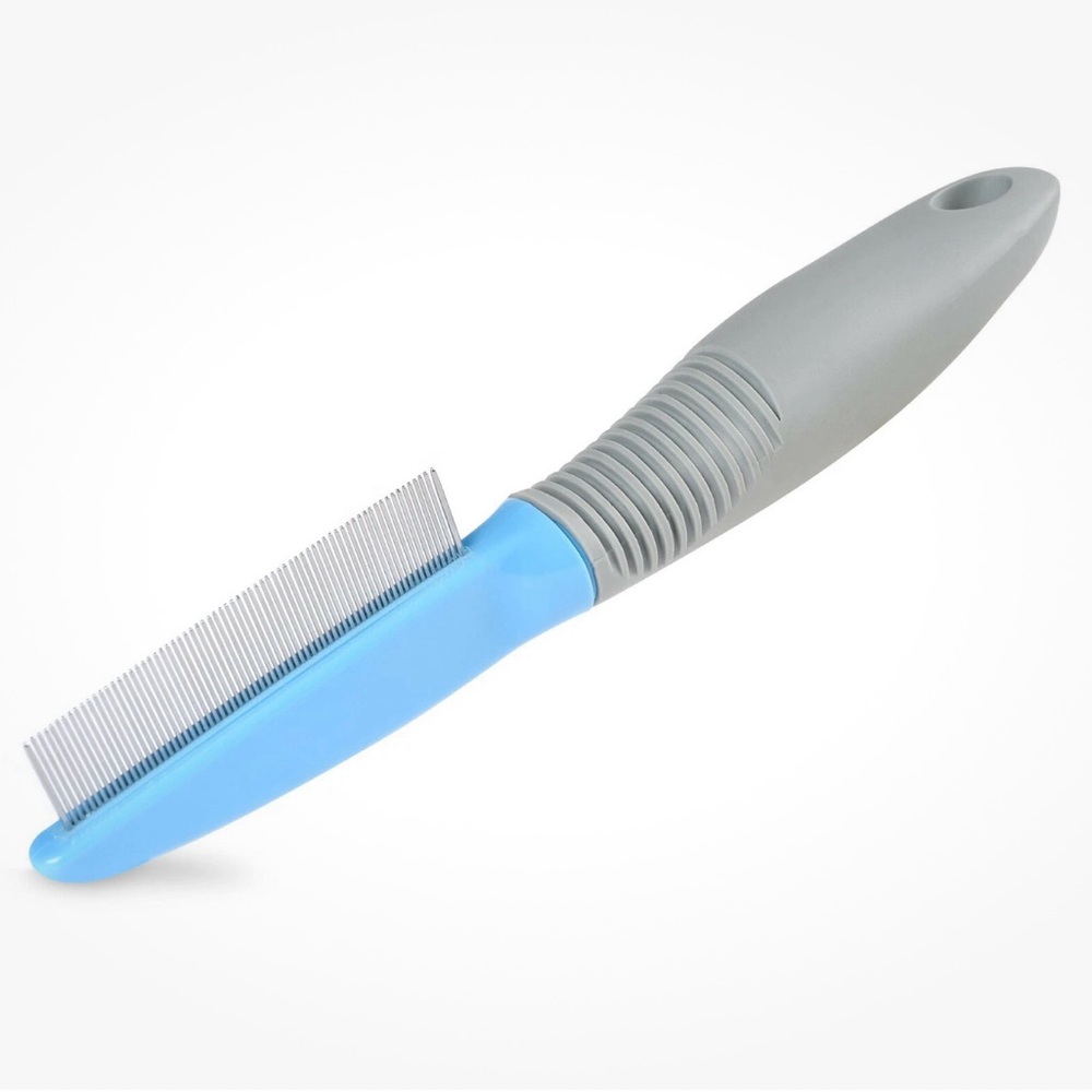 Vibrant Life Flea Comb Dogs Cats Medium To Long Coats Grooming Blue - Picture 2 of 7
